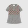 Gucci Wool Dress With Embroidery In Gray