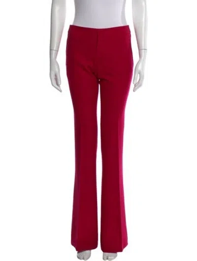 Pre-owned Gucci Wool Flared Pants In Red