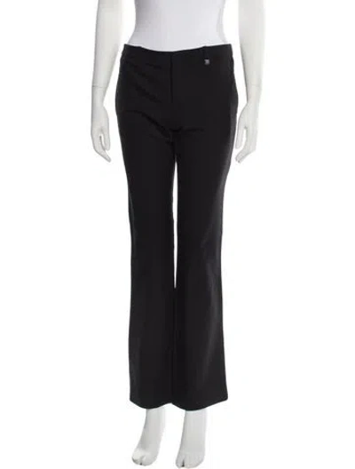 Pre-owned Gucci Wool Flared Pants In Black