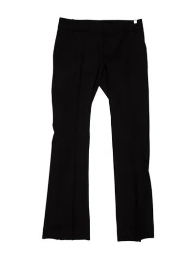 Pre-owned Gucci Wool Flared Pants In Black