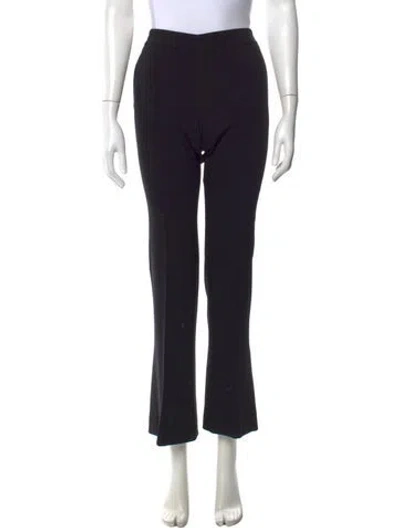 Pre-owned Gucci Wool Flared Pants In Black