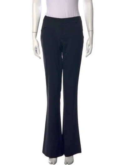 Pre-owned Gucci Wool Flared Pants In Blue
