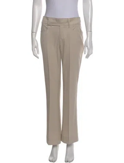 Pre-owned Gucci Wool Flared Pants In Neutral
