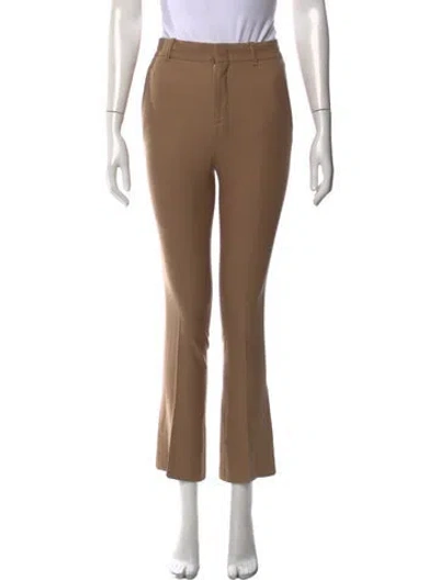 Pre-owned Gucci Wool Flared Pants In Neutral
