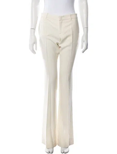 Pre-owned Gucci Wool Flared Pants In Neutrals