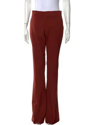 Pre-owned Gucci Wool Flared Pants W/ Tags In Red