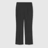 Gucci Wool Gabardine Trousers In Grey