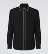 Gucci Wool Gabardine Shirt In Black