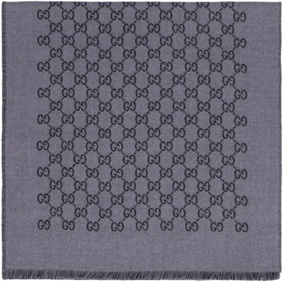 Gucci Wool Gg Jacquard Scarf