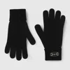 Gucci Wool Gloves With Horsebit In Black
