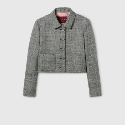Gucci Wool Grisaille Jacket In Gray