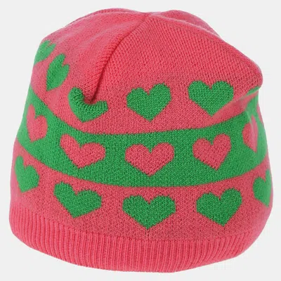 Pre-owned Gucci Wool Hat 46 In Pink