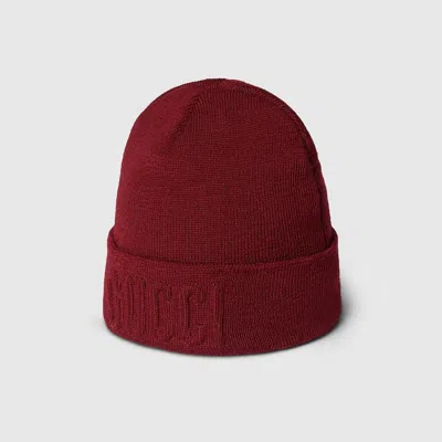 Gucci Wool Hat In Red