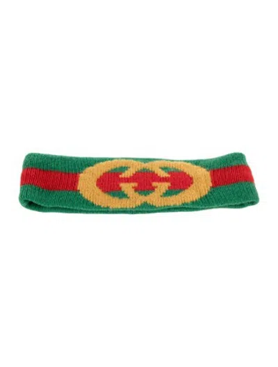 Pre-owned Gucci Wool Headband In Green