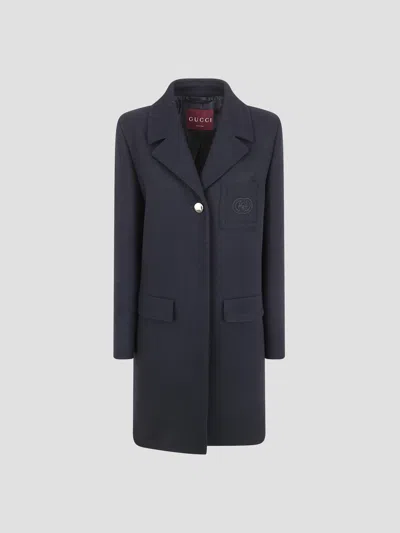 Gucci Wool Jacket In Blue