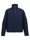 Gucci Embroidered-logo Jacket In Blue