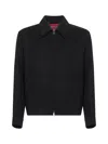 Gucci Twill Jacket With Web Detail In Black