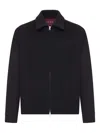 Gucci Wool Jacket With Zip In Black