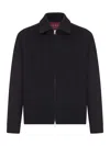 Gucci Wool Jacket With Zip In Black