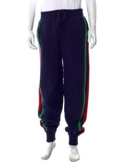 Pre-owned Gucci Wool Joggers In Multi