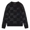 Gucci Crew-neck Wool Sweater For Men In Black