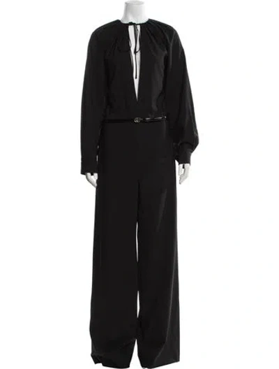 Pre-owned Gucci Wool Jumpsuit W/ Tags In Black