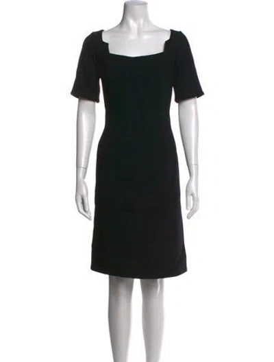 Pre-owned Gucci Wool Knee-length Dress In Black