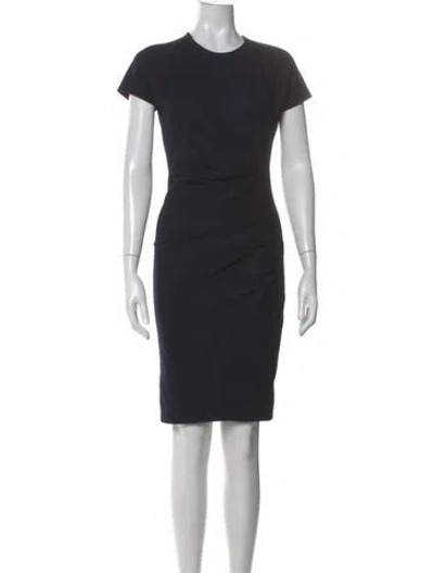 Pre-owned Gucci Wool Knee-length Dress In Blue