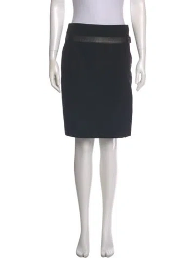 Pre-owned Gucci Wool Knee-length Skirt In Gray