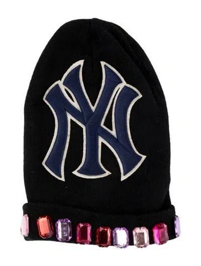 Pre-owned Gucci Wool Knit Beanie In Black