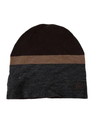 Pre-owned Gucci Wool Knit Beanie In Brown