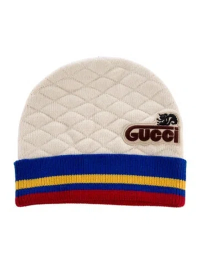 Pre-owned Gucci Wool Knit Beanie In Neutral