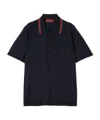 Gucci Mens Ink Green Red Brand-trim Regular-fit Wool Sweatshirt In Black