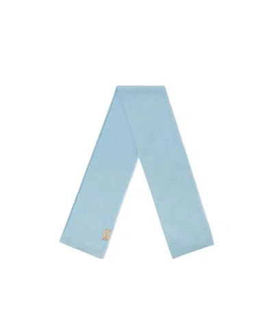 Gucci Wool Knit Scarf In Blue
