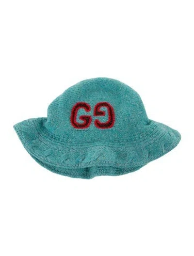 Pre-owned Gucci Wool Knitted Beanie In Blue