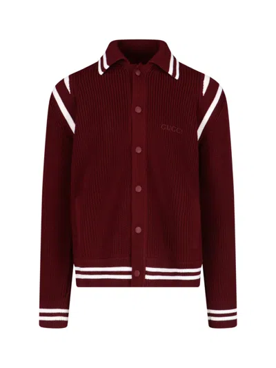 GUCCI WOOL LOGO CARDIGAN