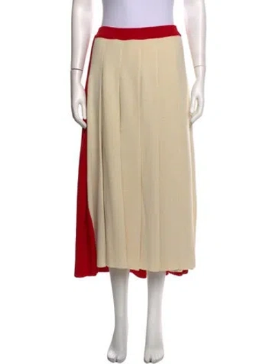 Pre-owned Gucci Wool Midi Length Skirt W/ Tags In Black