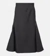 Gucci Wool Midi Skirt In Grey