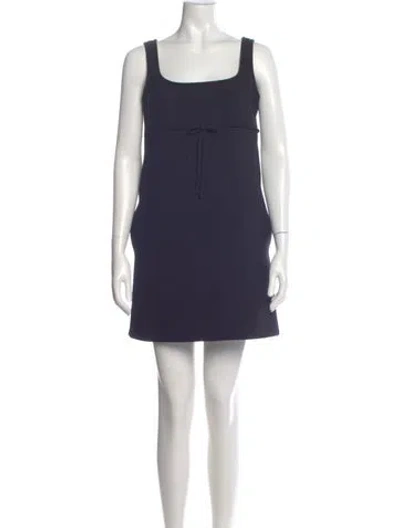 Pre-owned Gucci Wool Mini Dress In Black