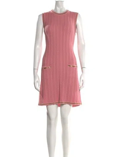Pre-owned Gucci Wool Mini Dress In Pink