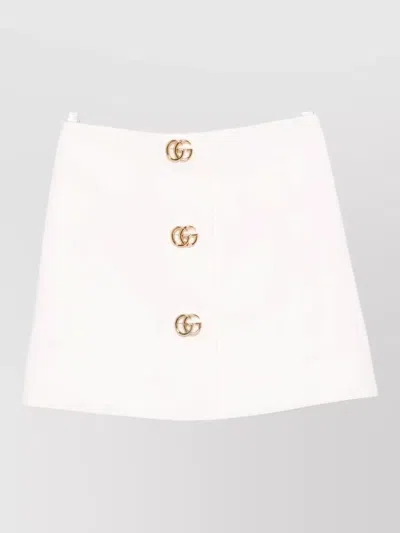Gucci Wool Mini Shorts In White