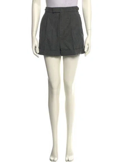 Pre-owned Gucci Wool Mini Shorts In Gray