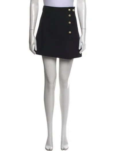 Pre-owned Gucci Wool Mini Skirt In Black