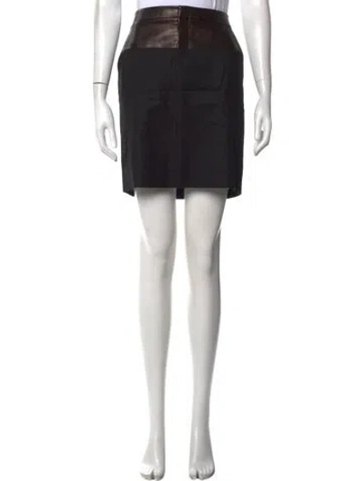 Pre-owned Gucci Wool Mini Skirt In Black