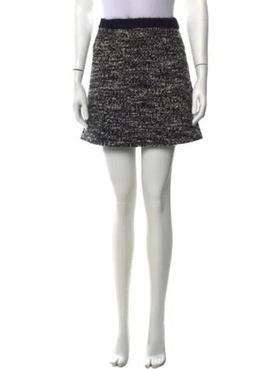 Pre-owned Gucci Wool Mini Skirt In Black