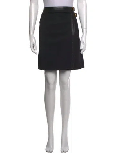 Pre-owned Gucci Wool Mini Skirt In Black