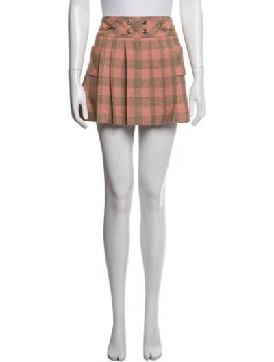 Pre-owned Gucci Wool Mini Skirt In Multi