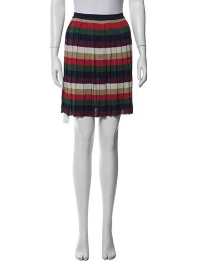 Pre-owned Gucci Wool Mini Skirt In Multicolor