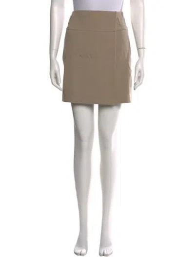 Pre-owned Gucci Wool Mini Skirt In Neutral