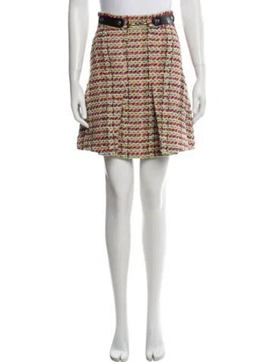 Pre-owned Gucci Wool Mini Skirt In Neutral